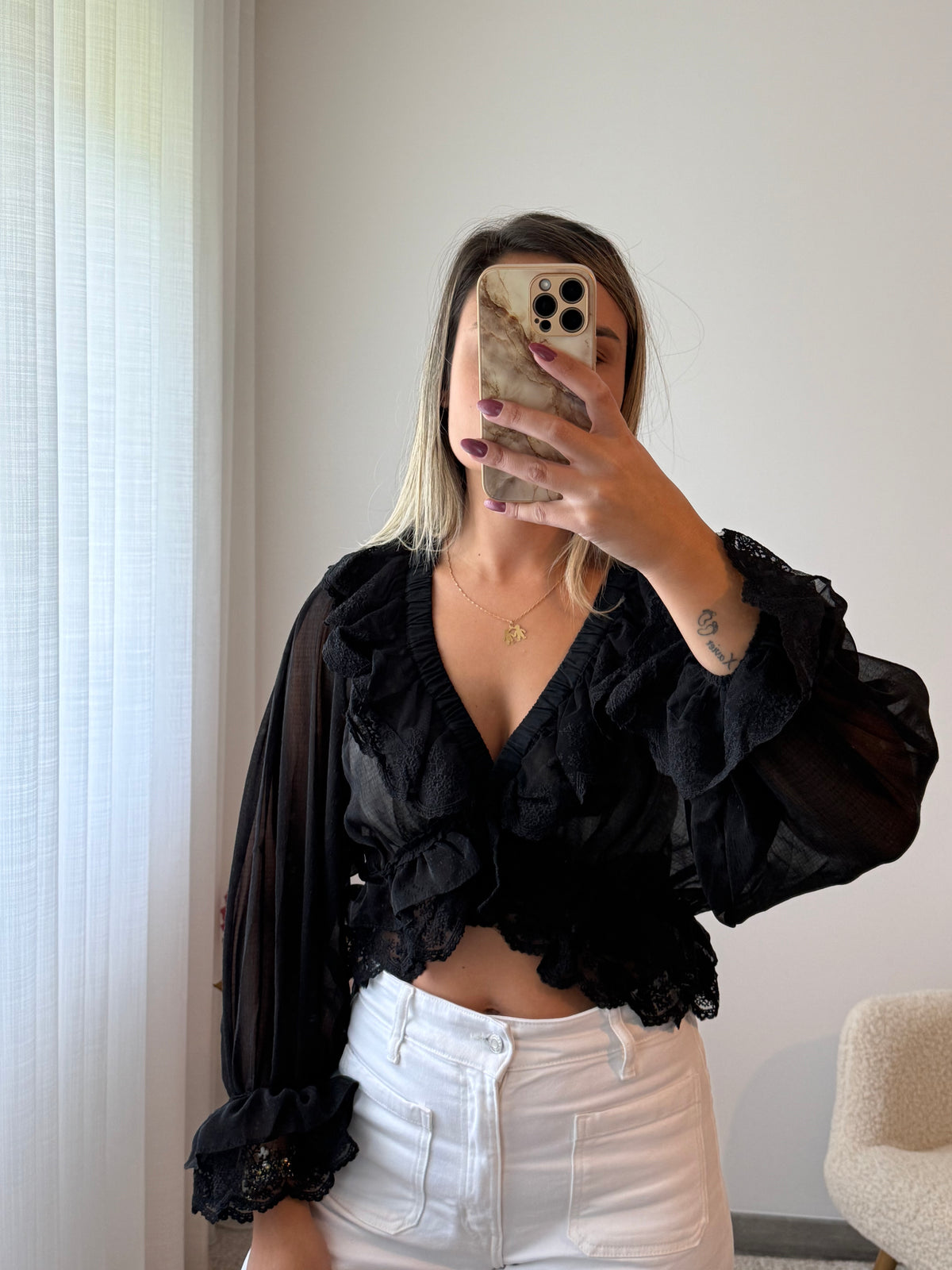 Blusa em bico