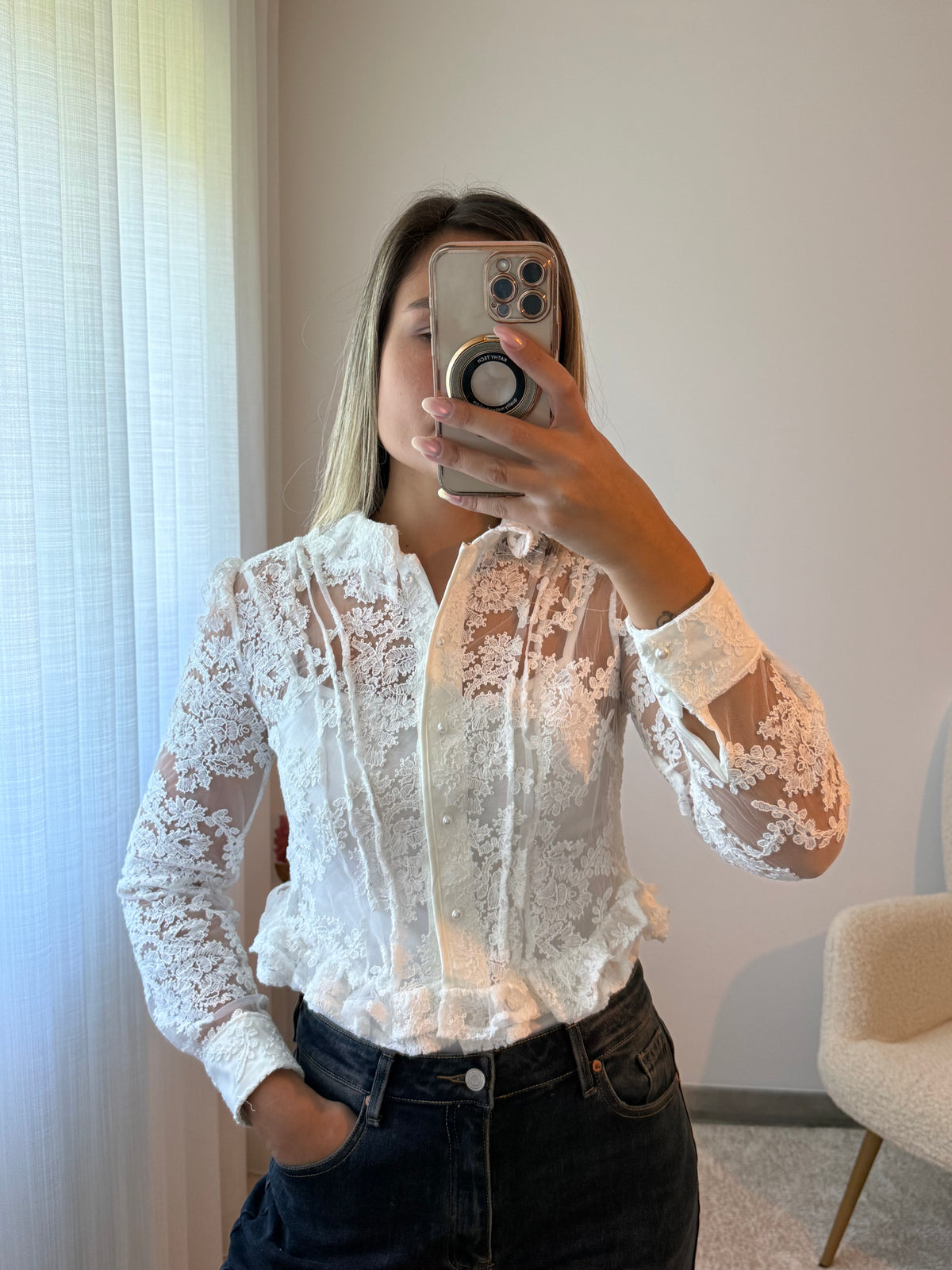 Blusa renda