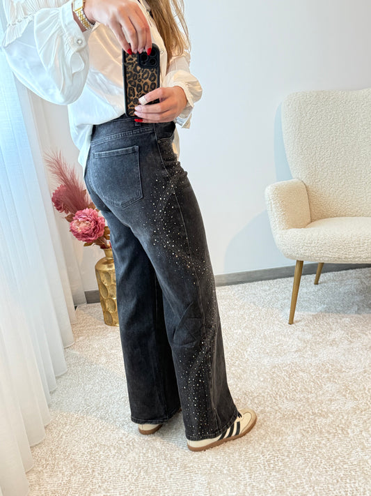 Jeans brilhos laterais