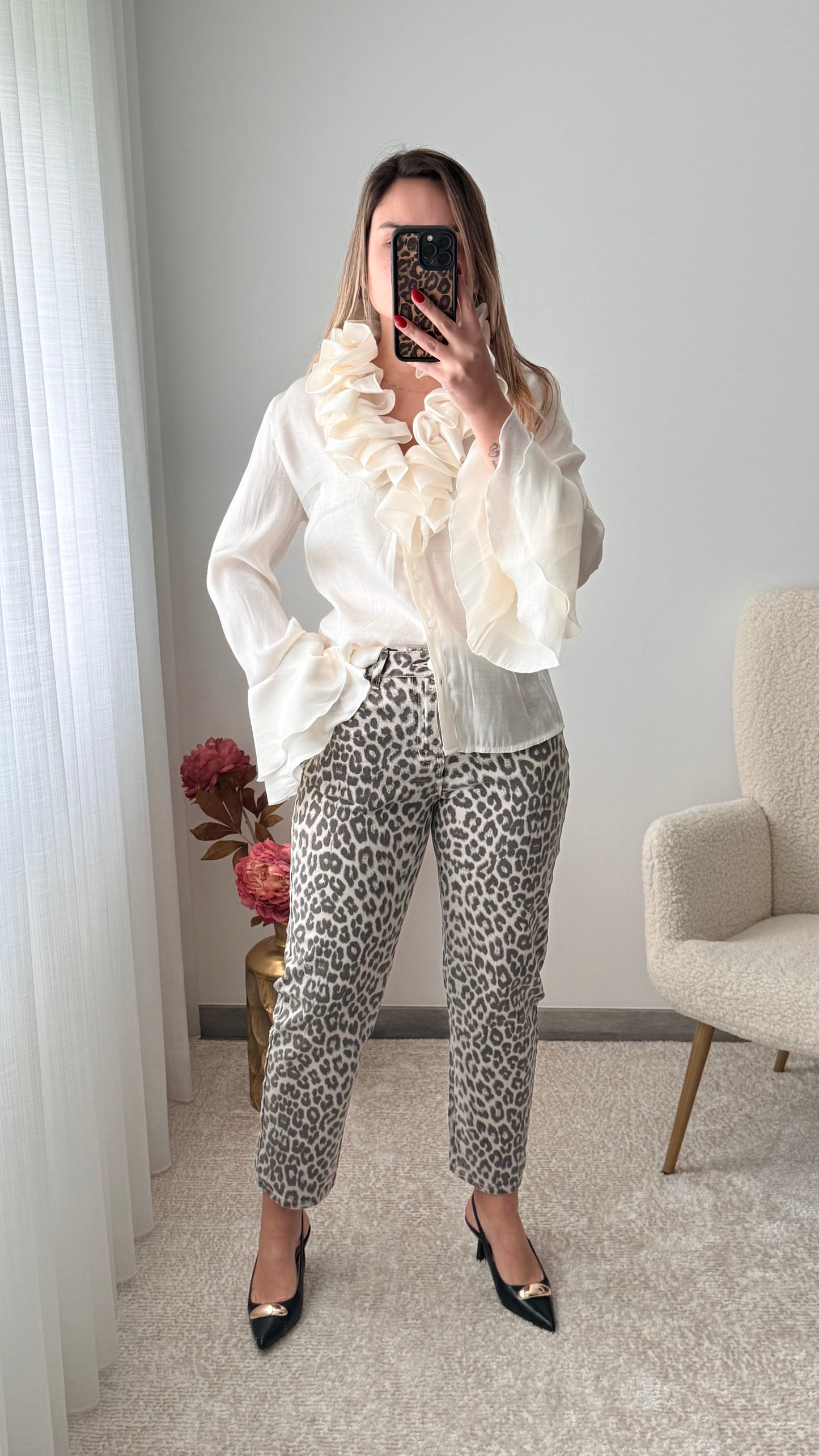 Calça leopardo