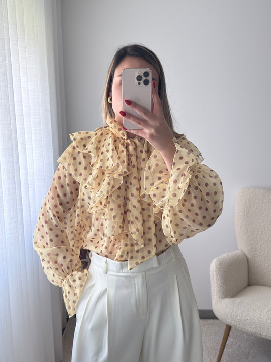 Blusa bolinhas