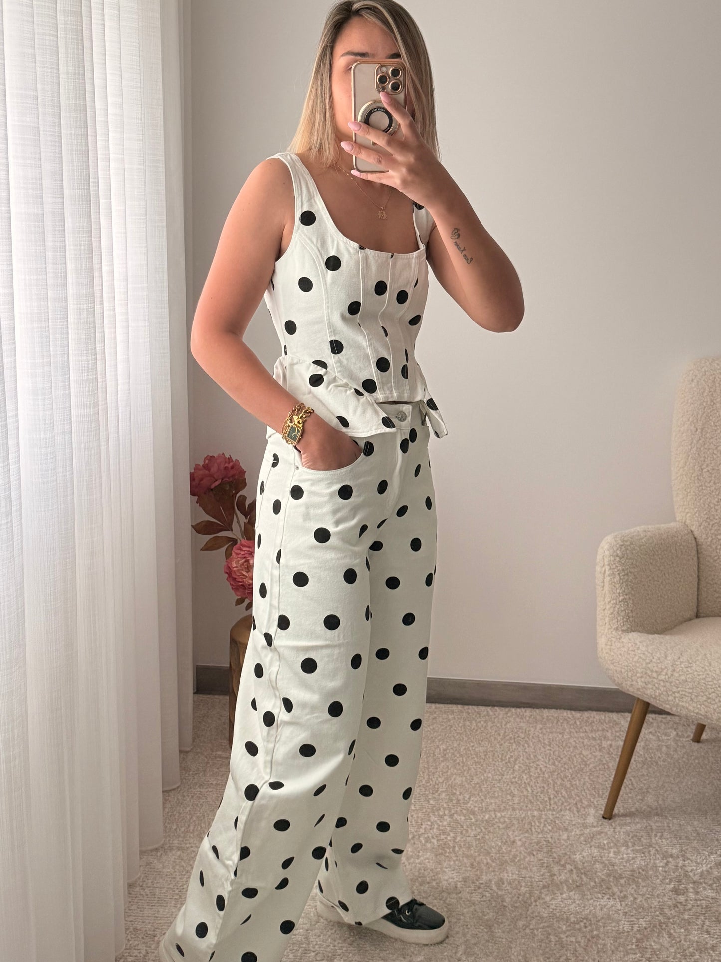 Conjunto polka dots