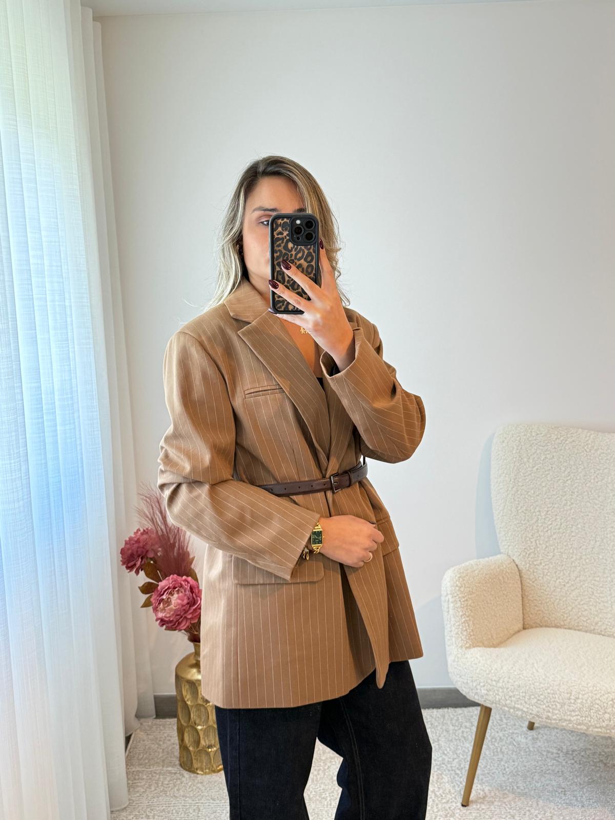 Blazer riscas Lumina