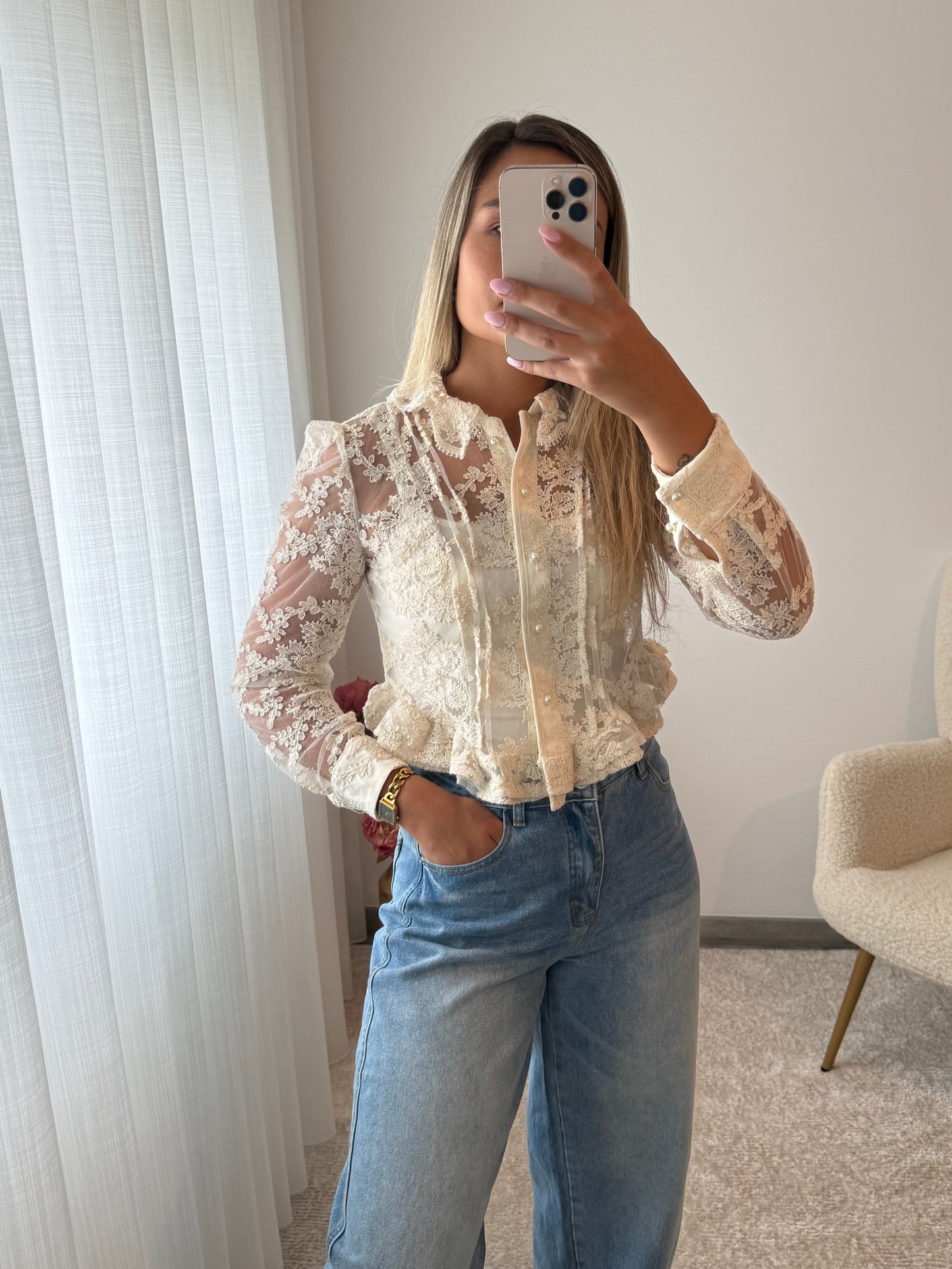 Blusa renda