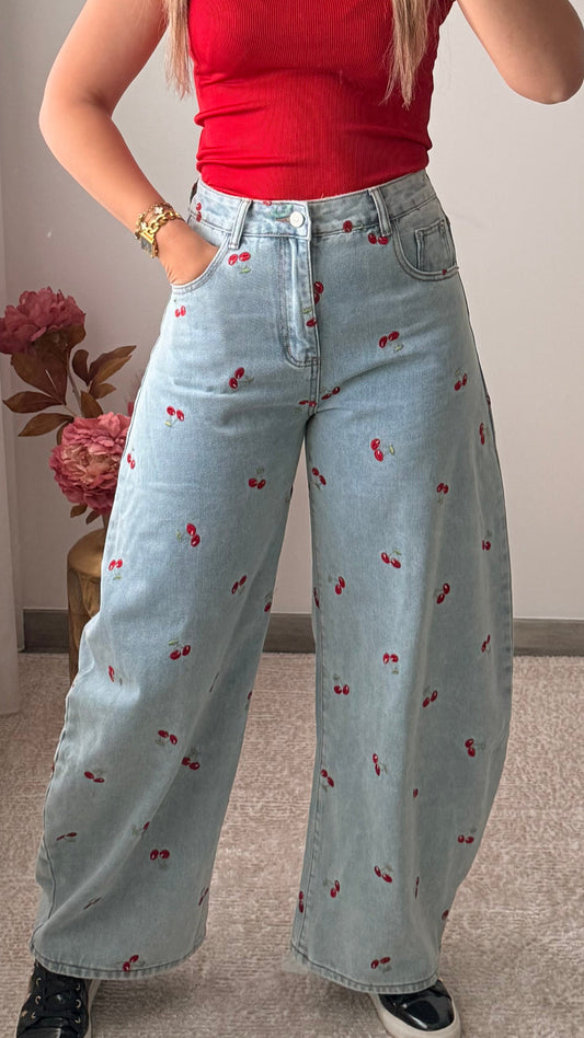Jeans cerejas