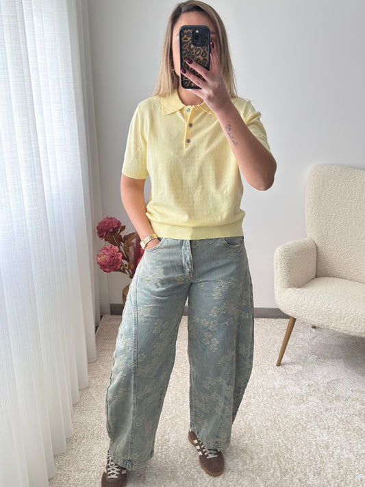 Calça ballon flores