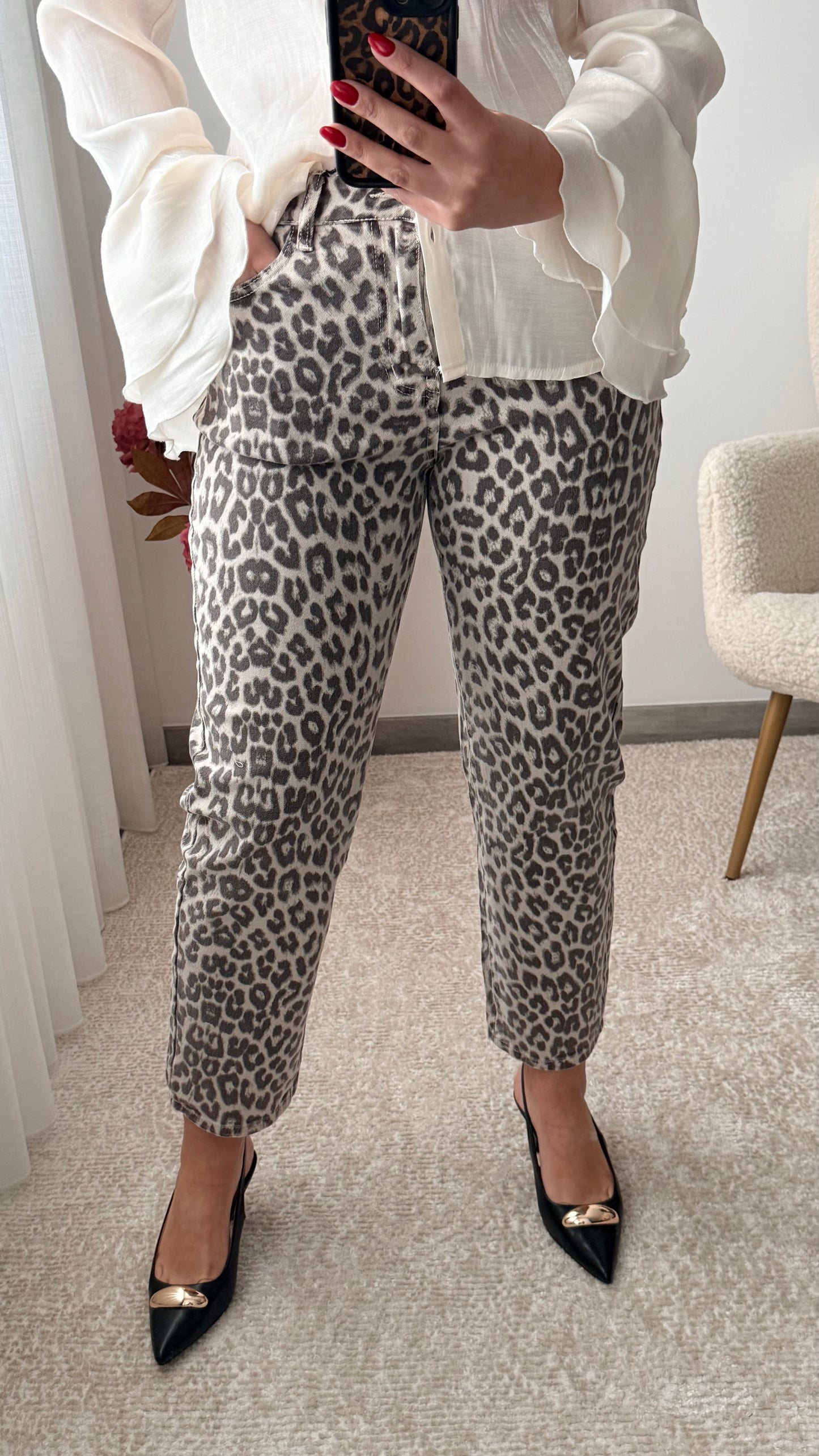 Calça leopardo