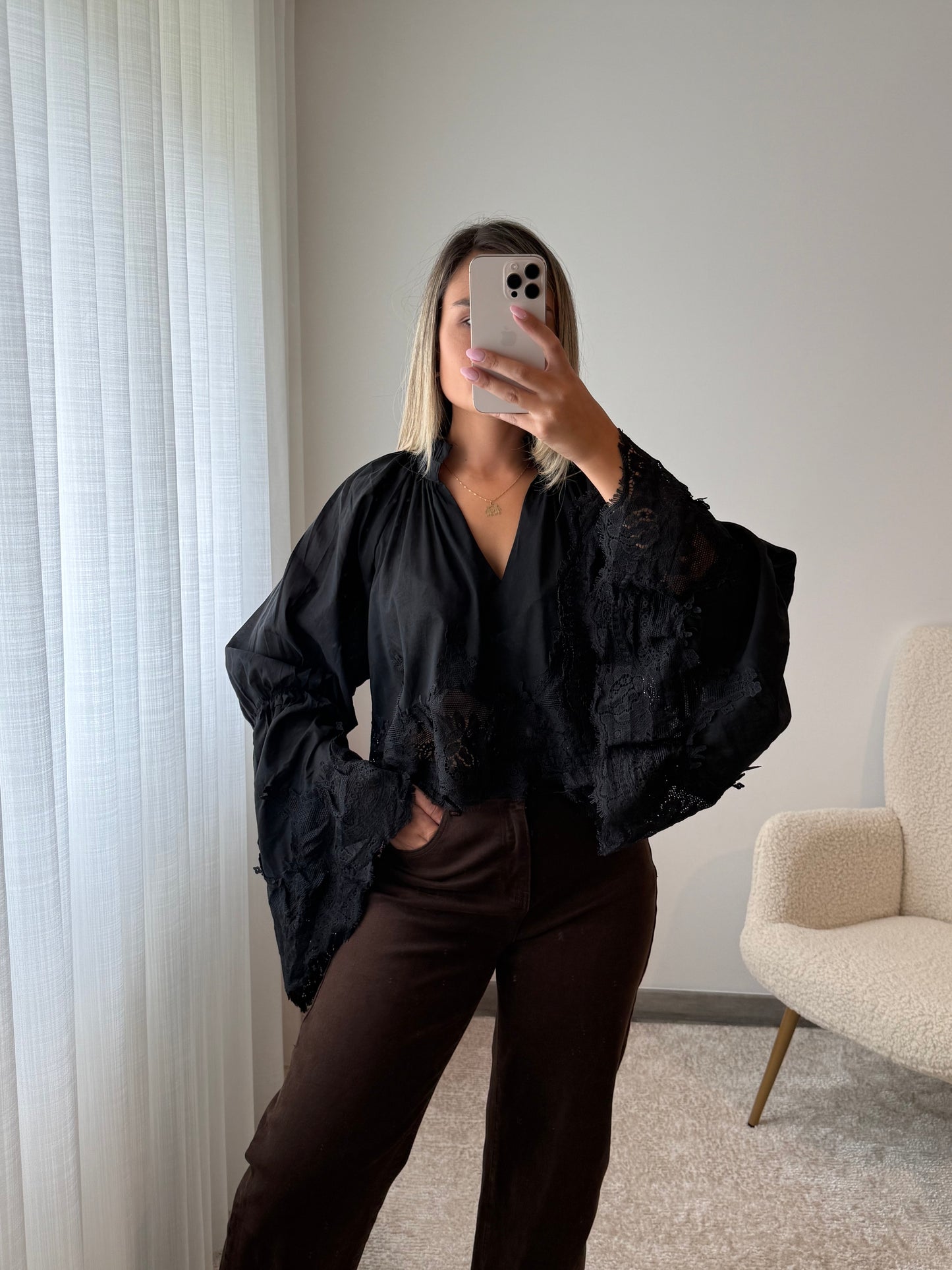 Blusa romântica