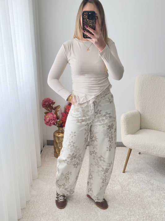Jeans flores