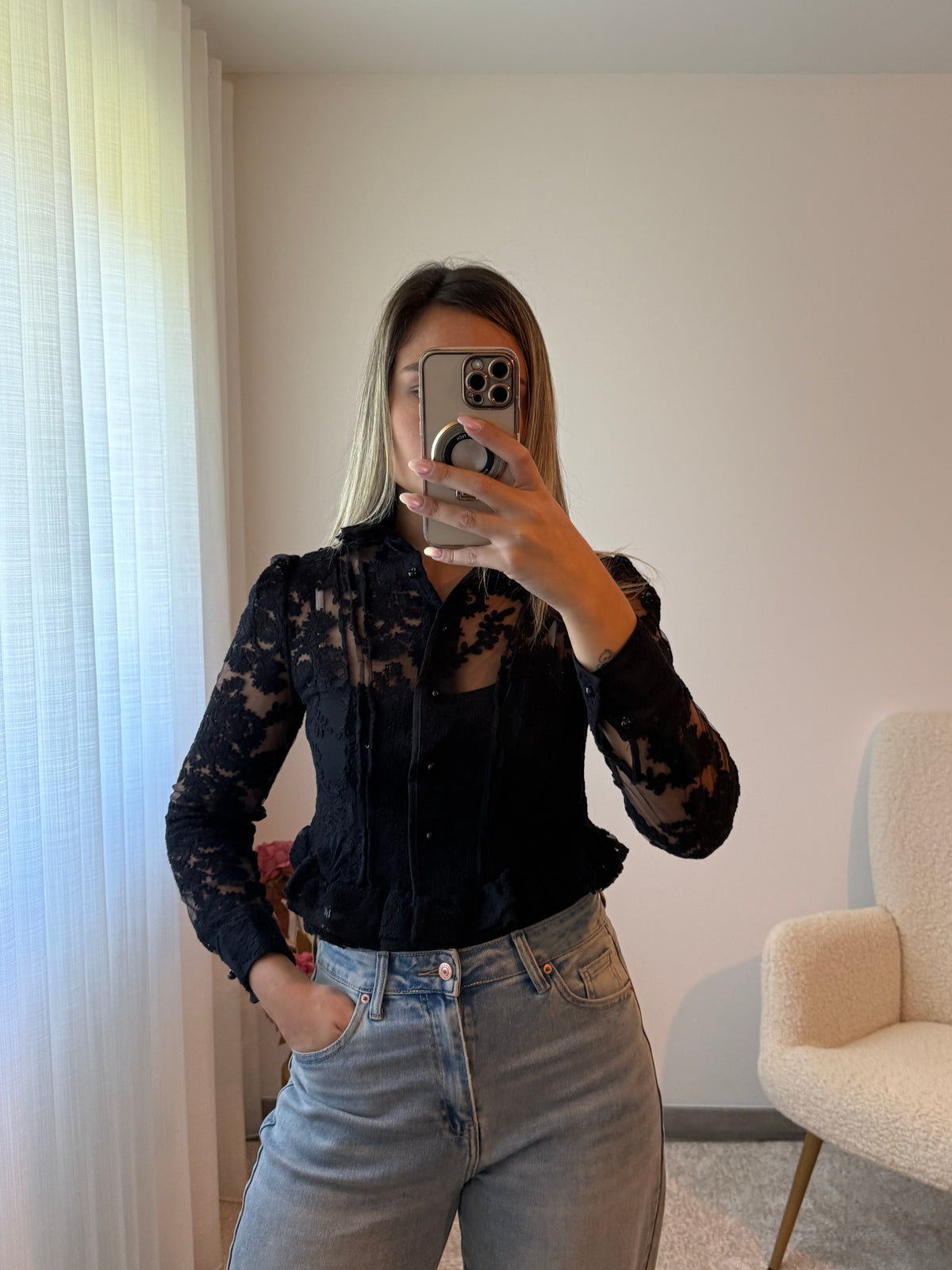 Blusa renda