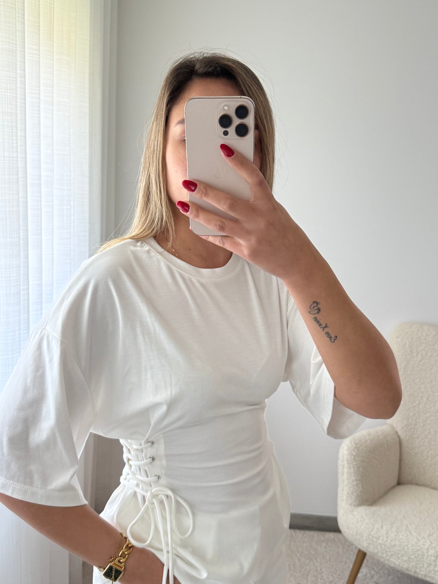 T-shirt cordões