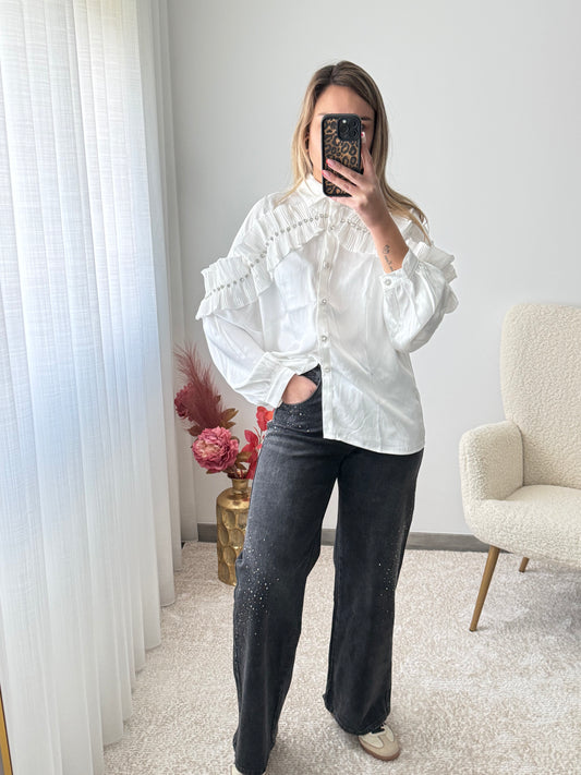 Jeans brilhos laterais