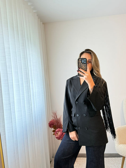 Casaco com franjas Lumina